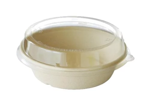 Bio schaal suikerriet @209mm hoogte 62mm, 1000ml bruin