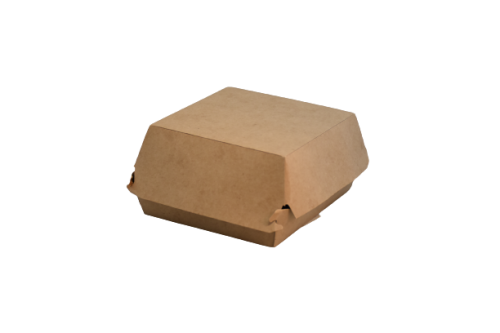 Boîte à hamburger kraft 120x120x70mm