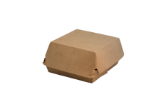 Boîte à hamburger kraft 120x120x70mm