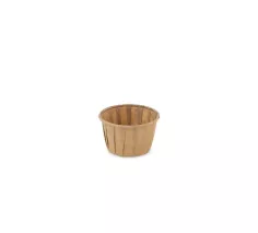Sausbakje papier 1,25oz/37ml bruin rond dia top 50mm hoogte 31mm