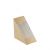 Sandwichbox kraft/PLA bruin 123x123x72mm met venster
