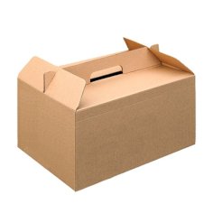 Bezorgbox 33x25x17cm kraft met handvat