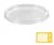 Couvercles PP rond 101mm transp.