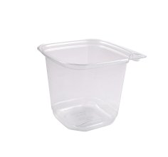 Bak PET 700ml 121x121x104mm vierkant transparant