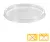 Couvercles PET rond 64mm transp. pour coupelle à sauce 445306