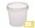 Ringlock cup 520ml diamètre 95mm transparent avec couvercles