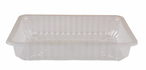 Vleesschaal RPET 243x180x45mm transparant, FT3S/45, helder