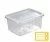 Mahlzeitbehälter PP rechteckig 180x133x48mm 750cc transparent, verschliessbar, mikrowelle