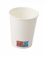 Gobelets canne à sucre+ PLA 325/341cc 12oz  blanc 250gr.