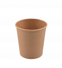 Soepbeker kraft/PE 450cc/16oz bruin dia 98mm