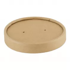 500 Deckel kraft/PLA für Suppentasse 8oz braun 450565