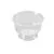 Plats PS sur pied clair 150cc, transparent, couvercle : 451105