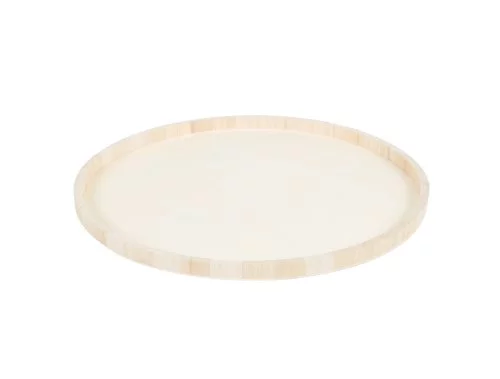 Houten serveerbord diameter 35cm diepte 2cm - degustatie