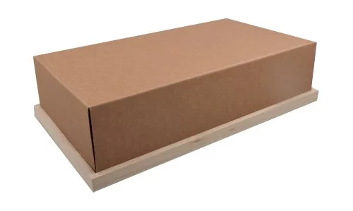 P. couvercle en carton 45x25cm pour assiette de service en bois 453210
