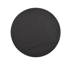 Feuilles de papier noir alimentaire Ø23cm pour une assiette de service en bois 453215