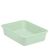 Plateau repas en PP 750cc 183x135x45mm vert clair, réutilisable