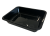 CPET schaal 1-vaks 226x176x54mm 1500cc, zwart (deksel 456064)