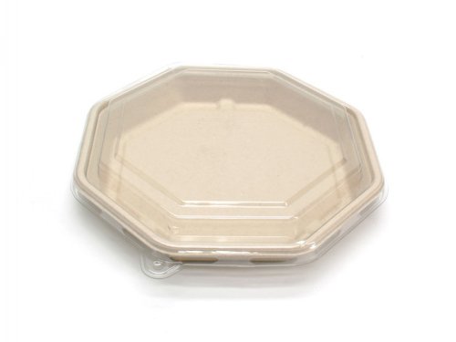 Bio deksel RPET 23x23x3cm transparant tbv 456417