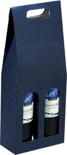 Draagdoos 2-fles 183x90x445mm Saphir