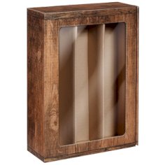 3-flesdoos  360x250x95mm Passepartout vintage