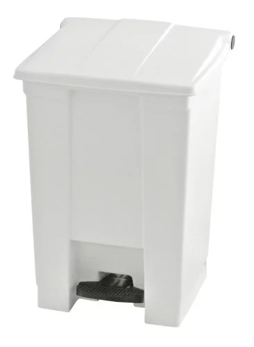 Poubelle à pédale 41,5x40x60cm blanc 45 litres Rubbermaid