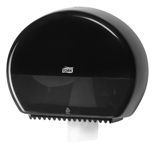 Distributeur Tork Mini Jumbo rouleau de papier toilette T2 Elevation noir