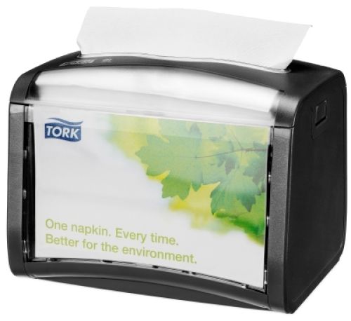 Tork Xpressnap Serviettenspender schwarz Interfold Tabletop N4