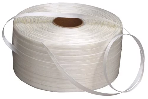 Ruban poly.13mmx1100m 40SCM coeur 76mm blanc