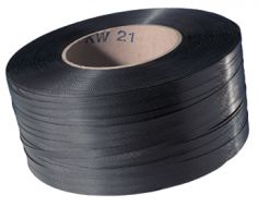 Omsnoeringsband PP zwart 100% recycled 12x0,55mm kern 200mm