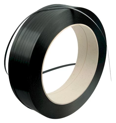 Umreifungsband PP schwarz 16x0.83mm kern 406mm, Zugkraft 320kg