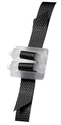 Gespen plastic 13mm wit tbv kunststof band