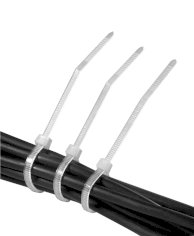 Kabelbinder nylon 300x4,8mm wit