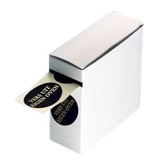 Etiket 'vers uit eigen oven' 30x60, ovaal, zwart/goud