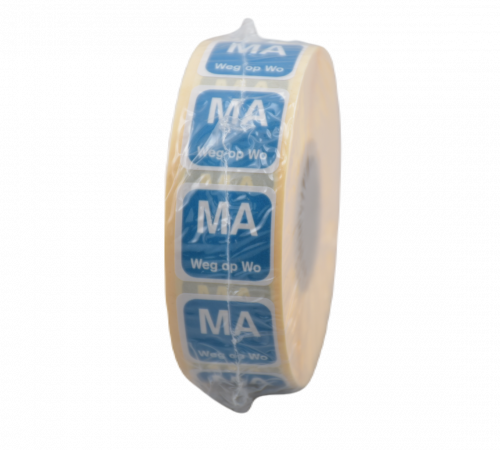 Etiket HACCP MA weg op WO