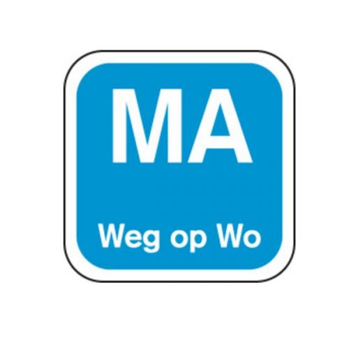 Etiket HACCP MA weg op WO