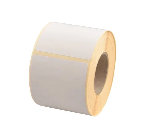 Etiket thermo eco 58x75mm wit, belijming permanent, kern 40mm