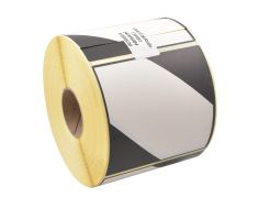 étiquettes papier dangers LQ 100x100mm blanc+Noir