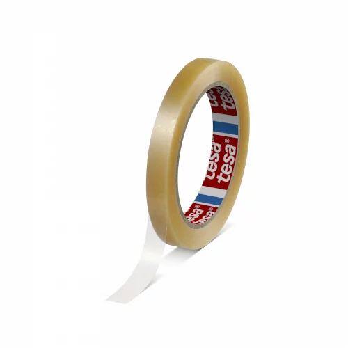 Vinyltape PVC 15mmx66mtr 59my transparant solvent belijming, tesa 4204