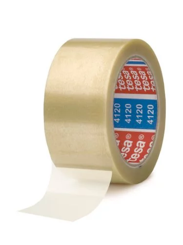 36 Rol. klebeband PVC 50 mm x 66 m 49my transparent, Naturkautschukkleber, Tesa 4120