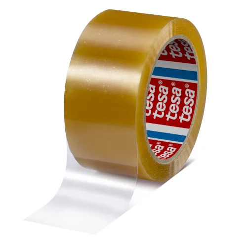 Tape PLA 50mmx66mtr 55my transparant, bio & strong, tesa 60400