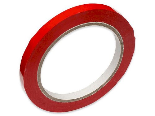16 Rol. Vinylklebeband PVC, 9 mm x 66 m rot, lösungsmittelkleber