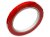 Bande vinyl PVC 9mmx66m rouge, colle à solvant