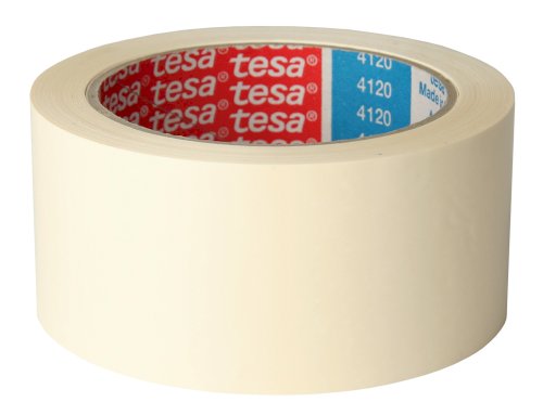 Tape PVC 50mmx66mtr 49my wit solvent belijming, tesa 4120
