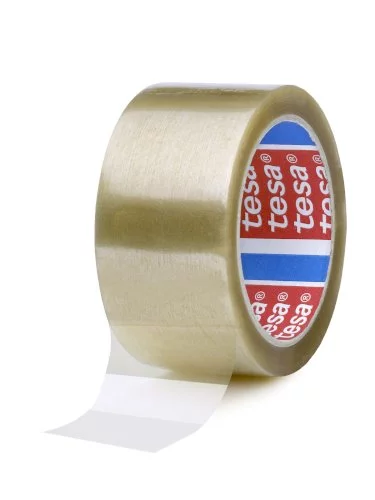 36 Rol. Klebeband PP 50 mm x 66 m 46my transparent, Naturkautschukkleber, Tesa 4089