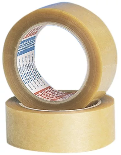 Tape PP 50mmx66mtr 45my transparant, acryl belijming, tesa 64014