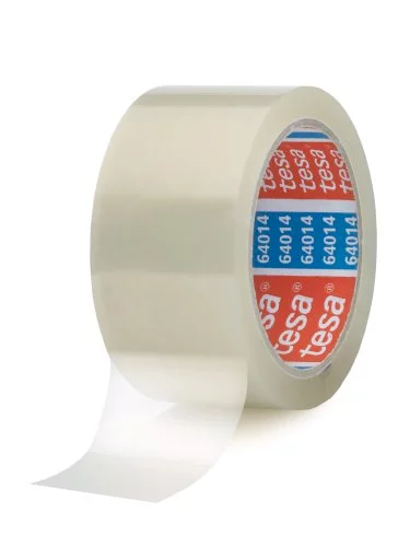 Tape PP 50mmx66mtr 45my transparant, acryl belijming, tesa 64014