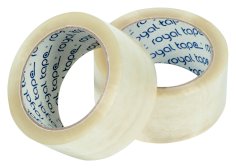 Tape PP Royal Tack 48mmx66mtr 35my, transparant, low noise, high tack