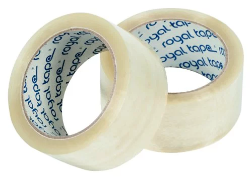 Tape PP Royal Tack 75mmx66mtr transparant, low noise, acryl