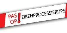 Markierungsband 500mtrx75mm schwarz/rot (Absperrband) Vorsicht! Eichenprozessionsspinner-Raupe