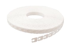 Clipps K-59 fermeture de sac polystyrene, blanc  9010, épaisseur 0.8mm